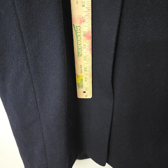 Kuppenheimer Men’s Peacoat Cashmere Blend Navy Blue England Quiet Luxury *read* - Picture 12 of 14